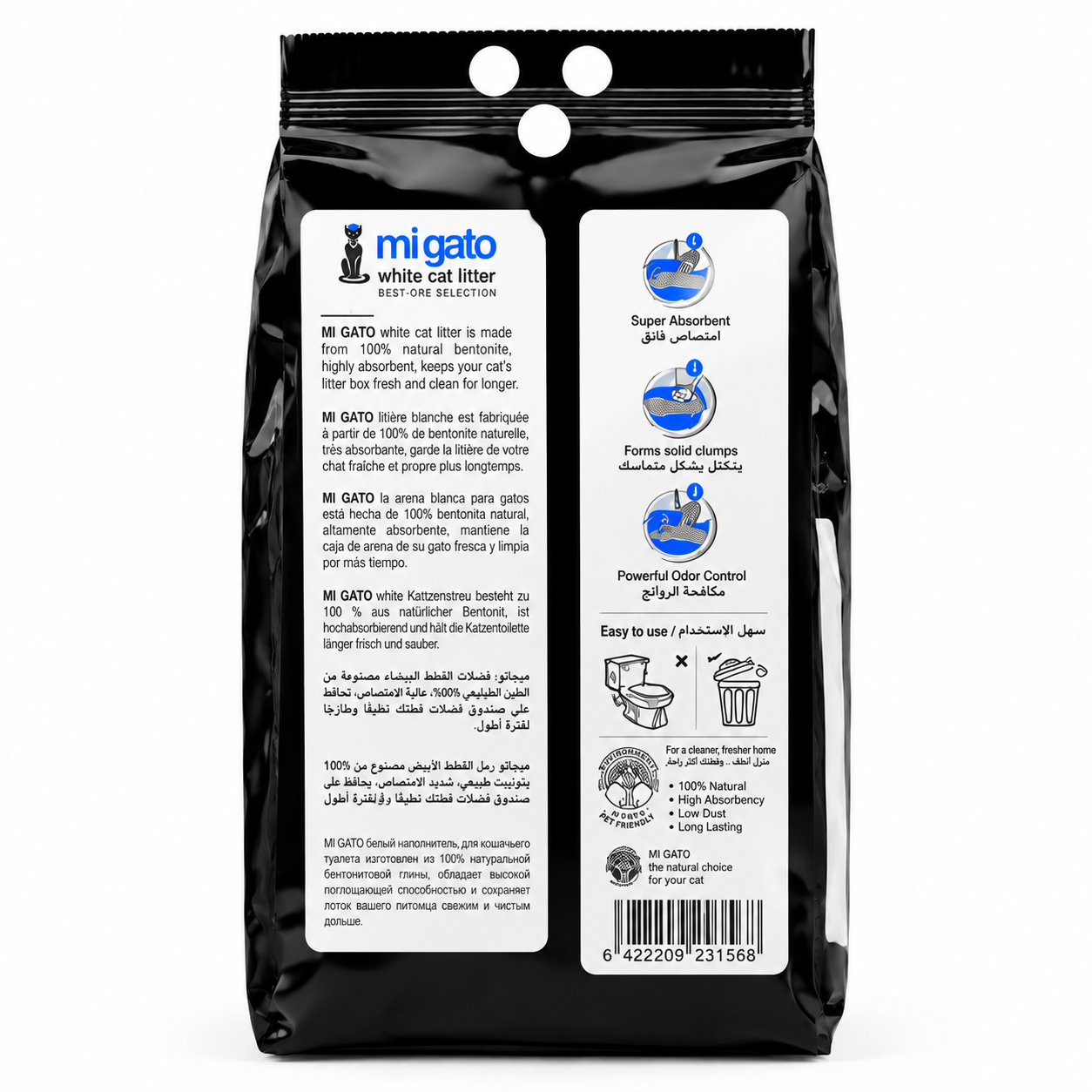 Mi Gato White Cat Litter Baby Powder 5L 3