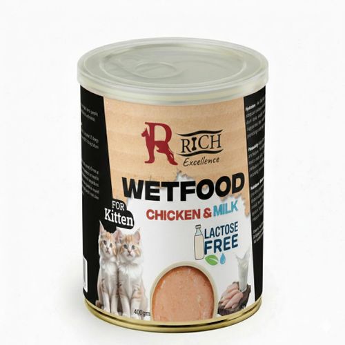 RICH Excellence - Wet Food for Kitten Chicken & Milk (Lactose Free) - 400g 2