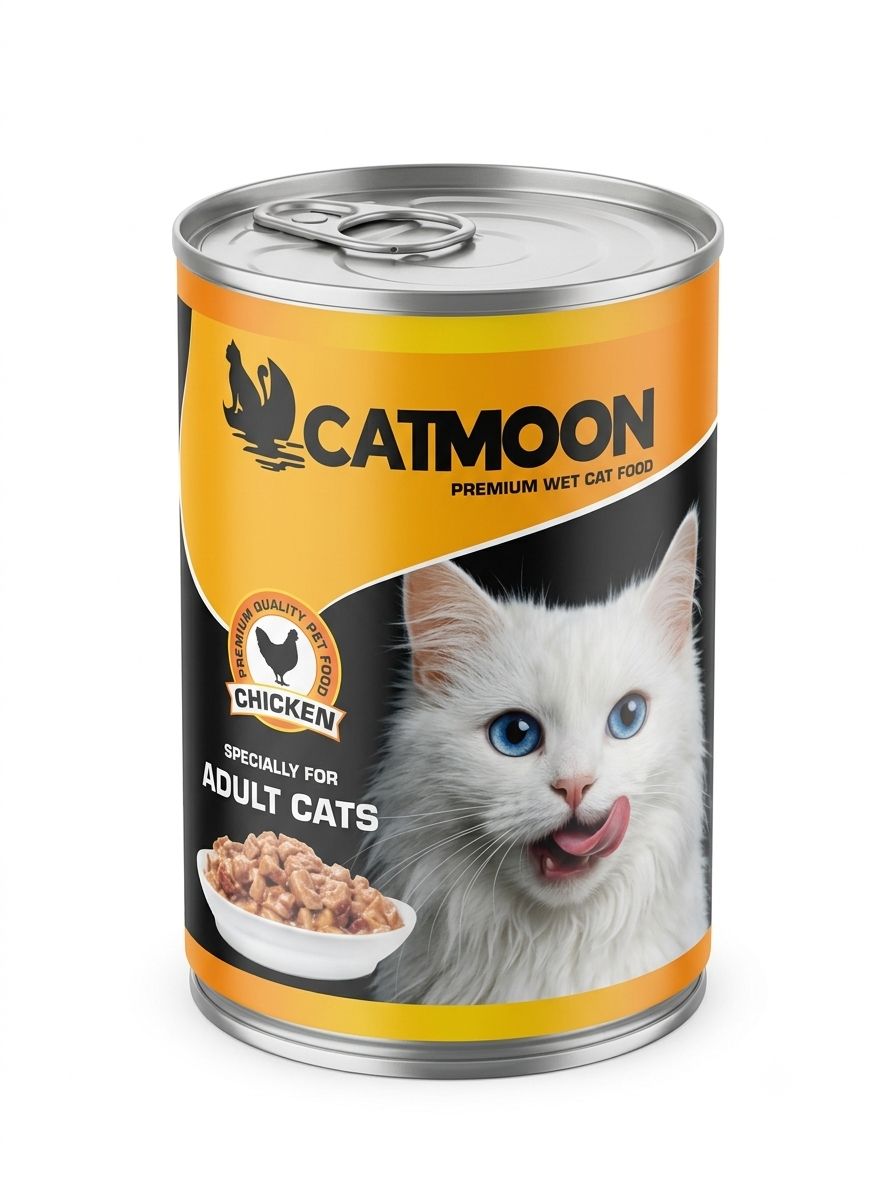 Catmoon Premium Wet Cat Food – Chicken Chunk in Gravy for Adult Cats (400g)