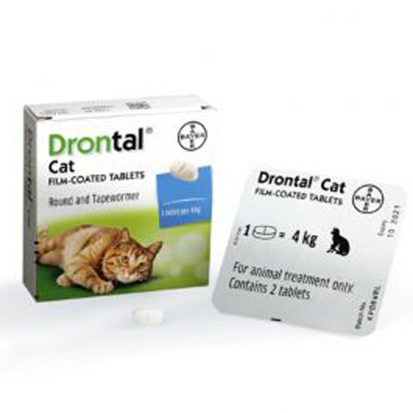 Drontal Cat Film-Coated Tablets (1 Tablet)