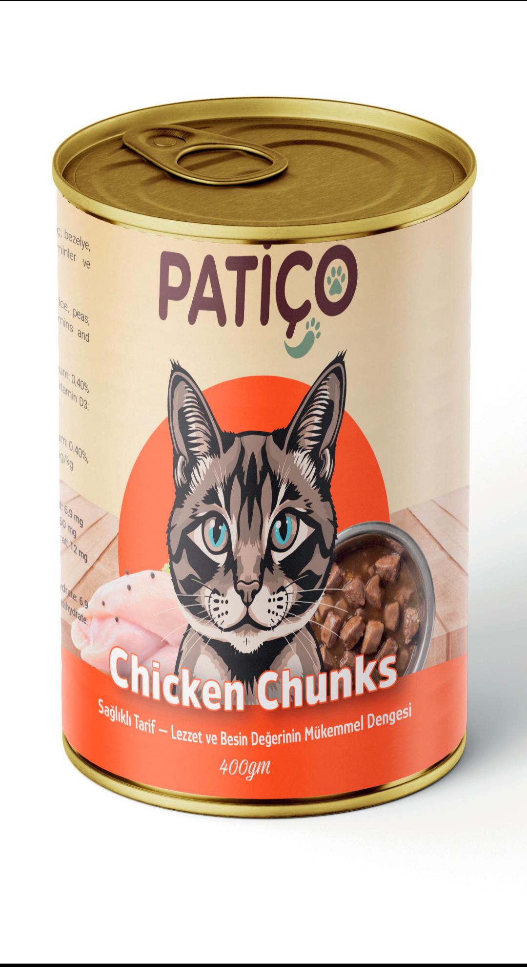 Patiço - Chicken Chunks Cat Food - 400g